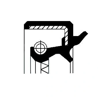 Image of 82034987, HTC9Simmerring Gaskets CORTECO 19034987B