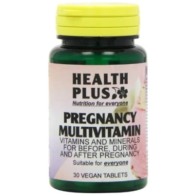 Image of Health Plus Pregnancy Essentials One a day Multivitamin Women&#039;s Supplement Pack of 30 Tablets