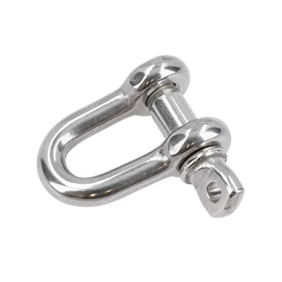 Image of 1/2&quot; Stainless Steel Dee Shackle Load Rated SWL 2 Ton Marine Grade 316 DK39
