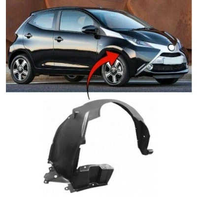 Image of TVP Trade Vehicle Parts.co.uk Compatible With Front Wing Arch Liner Splash Guard Right Side O/S Complete Toyota Aygo 2014