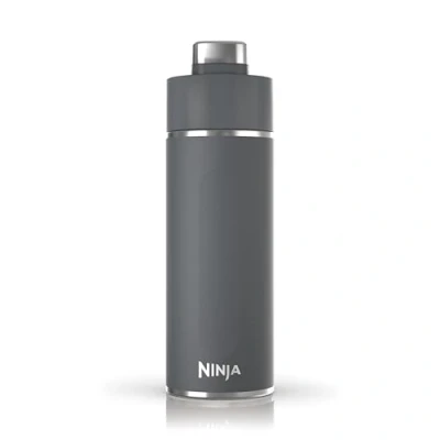 Image of Ninja Thirsti Water Bottle and Flask 700 ML With Leak Proof Lid, Designed For Carbonated, Hot &amp; Cold Drinks, Ideal Travel Sports, Triple Insulated, Stainless Steel Bottle, Grey, DW2401EUUKGY