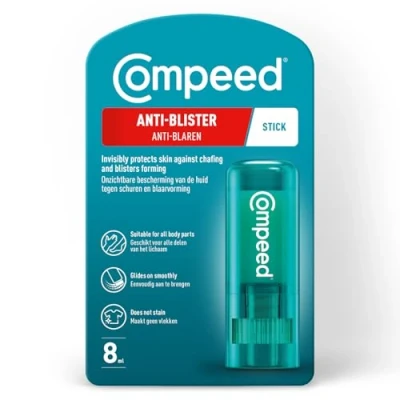 Image of Compeed Anti Blister Stick, Foot Treatment, Effective prevention of friction and blistering, 8 ml (Pack 1)