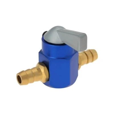 Image of VGOL 1PC Fuel Tap 8mm Metal Inline Petrol On Off Switch for Motorcycle ATV Scooter Gas Petcock Valve Blue