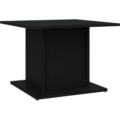 Image of vidaXL Coffee Table Black 55.5x55.5x40 cm Engineered Wood