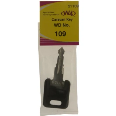 Image of W4 WD Replacement Caravan Key No109 Black