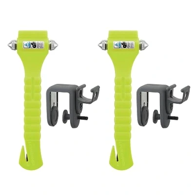 Image of LifeHammer CR 224407 Safety Hammer Classic Auto Escape Tool, (Pack of 2) (Yellow Glow in The Dark)