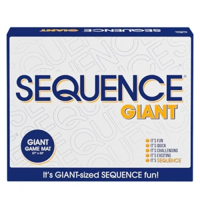 Image of Sequence Jumbo, Fun Family Strategy Game, for 2 12 Players, Ages 7+