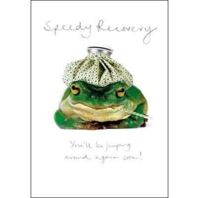Image of Get Well Card Poorly Frog (WDM3146)