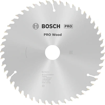 Image of Bosch 1x PRO Wood Circular Saw Blade for Corded Hand Held Saws (for Softwood, Hardwood, Ø mm, Professional Accessory Saw)