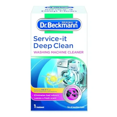 Image of Dr Beckmann 408078 2X Service It Deep Clean Washing Machine Cleaner 250g, Transparent