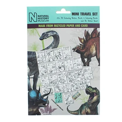 Image of Natural History Museum Dinosaur Colouring Poster Set Gifts &amp; Stationery Back to School Supplies Pencils