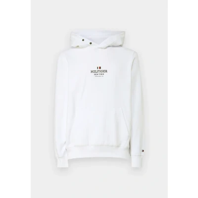 Image of Tommy Hilfiger Hoodie Unisex Sweatshirt, Size: Small, White