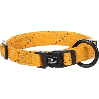 Image of Flamingo Dolly Dog Collar XS 20 35 cm 10 mm with Click Buckle and Reflective Strips