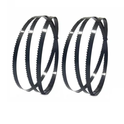 Image of Bandsaw Blades 14 TPI, 1/4 Inch Width SK5 Carbon Blade, 55 56 1/8 Band Saw For Woodworking 2pcs(56 x inch)