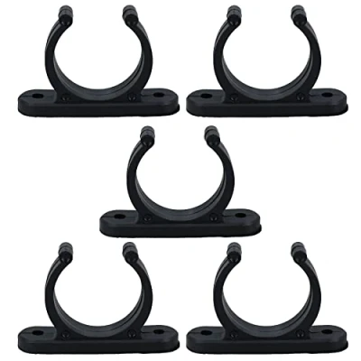 Image of AB Tools 5 Pack 45mm Polyamide Tube Storage Clip Paddle Boat Hook Pole Tool Plastimo