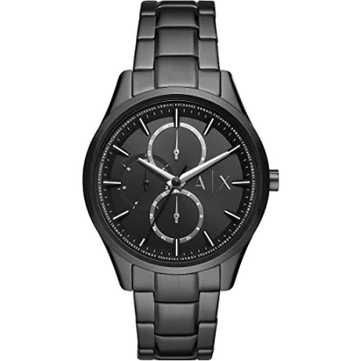 Image of Armani Exchange Chronograph watch, Men&#039;s, Size: One Size, Black