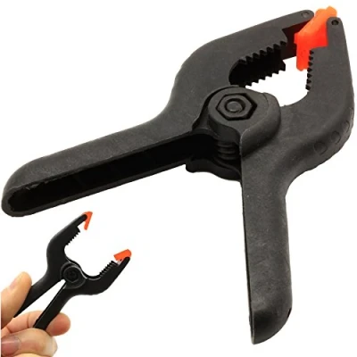 Image of 12x Spring Clamps 90mm Gripping Jaws Small Carpentry/Hobby/Craft Grips