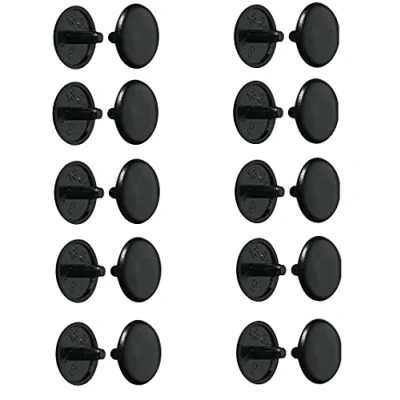 Image of cyclingcolors 20x cover cap screw caps head hole plastic countersunk PZ2 furniture (black (RAL 9005))