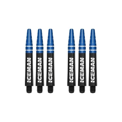 Image of RED DRAGON Gerwyn Price Iceman Nitrotech Ionic Short Black Stems