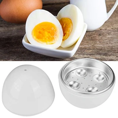 Image of Egg Cooker, Wireless Microwave Maker, Boiler &amp; Steamer, 4 Perfectly Cooked Hard or Soft Boiled Eggs in Under 9 minutes As Seen On TV, White