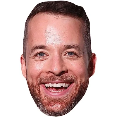Image of Hamish Blake (Smile) Celebrity Mask, Flat Card Face, Fancy Dress Mask