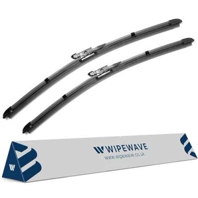 Image of WipeWave Windscreen Wiper Blades for Land Rover Freelander 2 2006 2014 SUV, 24&quot; 20&quot; Front Pinch tap Enhanced Clarity, Easy Replacement