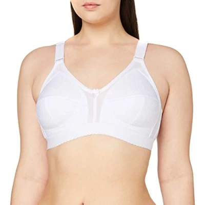 Image of Sassa Women&#039;s Soft BH Jacquard Everyday Bra, White Weiß (Weiß 00100), 40BB