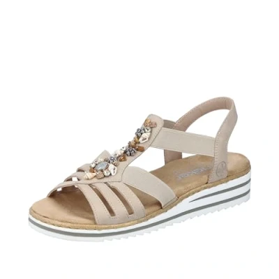 Image of Rieker V2366 60 Womens Sandals Beige