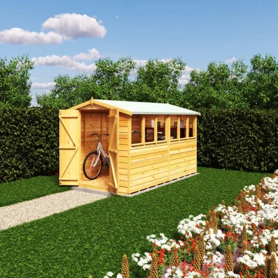 Image of Shire Dip Treated Overlap Sheds Double Door 10x6 D/D