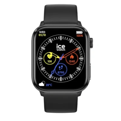 Image of ICE watch smart 2.0 black connected with silicone strap for men 022535 (1,96 inch)