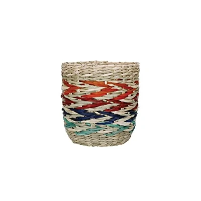 Image of KitchenCraft Woven Seagrass Rainbow Planter