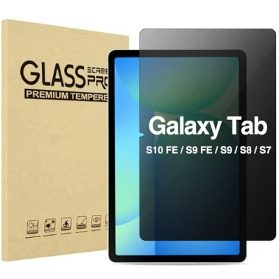 Image of ProCase Privacy Screen Protector for Galaxy Tab S9 FE 10.9&quot;/ 11&quot; 2023/ S8 2022/ S7 2020, Anti Spy Tempered Glass Film Guard Tablet (X510 X710 X700 T870)