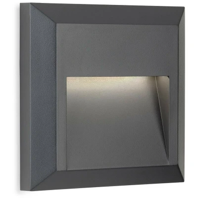 Image of Firstlight Enzo Anti Corrosion Style LED Wall and Step Light 1.5W Cool White Graphite