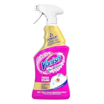 Image of Vanish Gold Oxi Action Multi Stain Degreaser For Stubborn Stains, 950ml Pre Treat Trigger Spray 30 Seconds Removal Colours and Whites Pack of 1