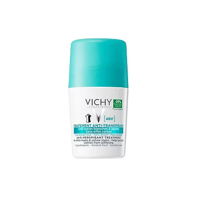 Image of Vichy 48HR &#039;No Trace&#039; Roll On Anti Perspirant for sensitive skin 50ml