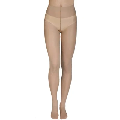 Image of Annes styling Plain Womens Tights 40 Denier Matt Semi opaque Microfiber Classic Pantyhose Zarra, Visone M
