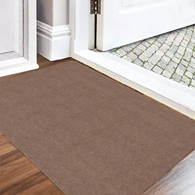 Image of Durable Indoor Doormat, Washable Dirt Trapper Mat, Super Thin Entrance Door Absorbent Kitchen Runner, Non Slip Mat / Doormat