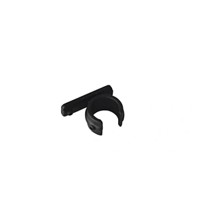 Image of GARDINIA Ring Adaptor for Universal Curtain Rods Diameter 20 mm Pack of 2 Chicago Series Metal Matt Black