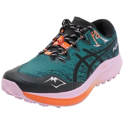 Image of Asics FUJI LITE 5 Trail running shoes, Women&#039;s, Size: 4.5, Rainy lake/black Textile/synthetics