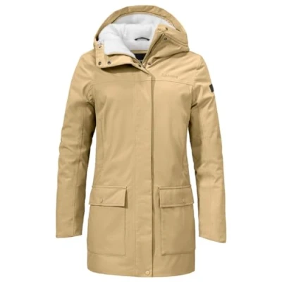 Image of Schöffel Rotterdam Women&#039;s Ins. Parka L, Sand Drift
