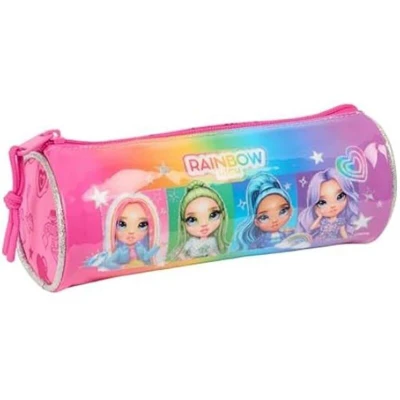 Image of RAINBOW HIGH SHINE Round School Pencil Case, Children's Child, Ideal for Children from 5 to 14 Years, Comfortable and Versatile, Quality Resistance, 20 x 7 cm, multicoloured, M,
