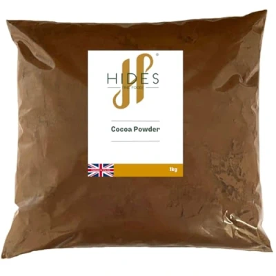 Image of Hides Fine Foods Cocoa Powder 1kg GMO Free Suitable for Vegetarians Baking Cakes Chocolate Cake Muffins Cookies Hot Drinks