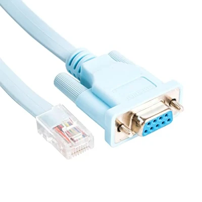 Image of DB9 RJ45 Console Rollover Cable USB RS232 to Cab Router for Cisco Huawei etc (RJ45 BLUE)