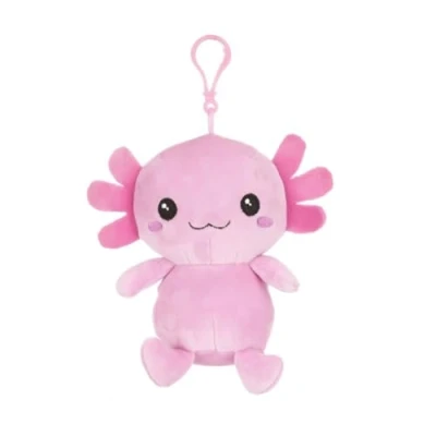 Image of Kawaii Kuties 5&quot;/12.5cm Japanese Axolotl Soft Plush Bag Clip
