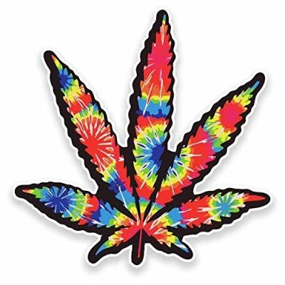 Image of 2 x 10cm Cannabis Vinyl Sticker Decal Leaf Laptop Medical Weed Marijuana #9570 (10cm Wide High)