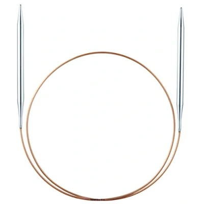 Image of Addi Circular Knitting Needle, Metal, Silver, 120cm x 1.75mm