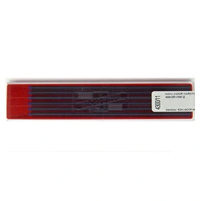 Image of KOH I NOOR Coloured Leads for 2mm Diameter 120mm Mechanical Pencil Blue, 12 Count (Pack of 1)