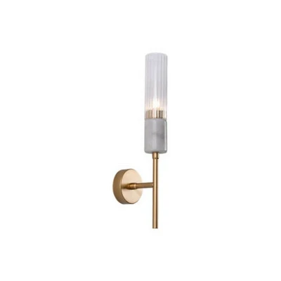 Image of Arkados Wall Light 1x G9 Max 9W Marble Glass Gold Matt