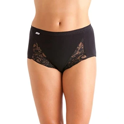 Image of Undercover 3 Pairs Womens Maxi Lace Briefs 1006 Black 12