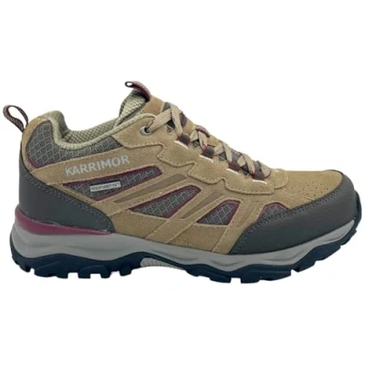 Image of Karrimor Womens Mount Low Ladies Walking Shoes Waterproof Lace Up Hiking Brown 5 (38)